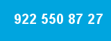 922 550 87 27